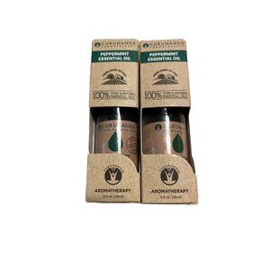 GuruNanda peppermint 100% Pure And Natural Essential Oil 0.5 oz. LOT OF 2
